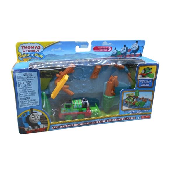 Fisher Price 2014 Thomas & Friends Lake Levee Repair w/Percy Train NIB - Picture 1 of 8